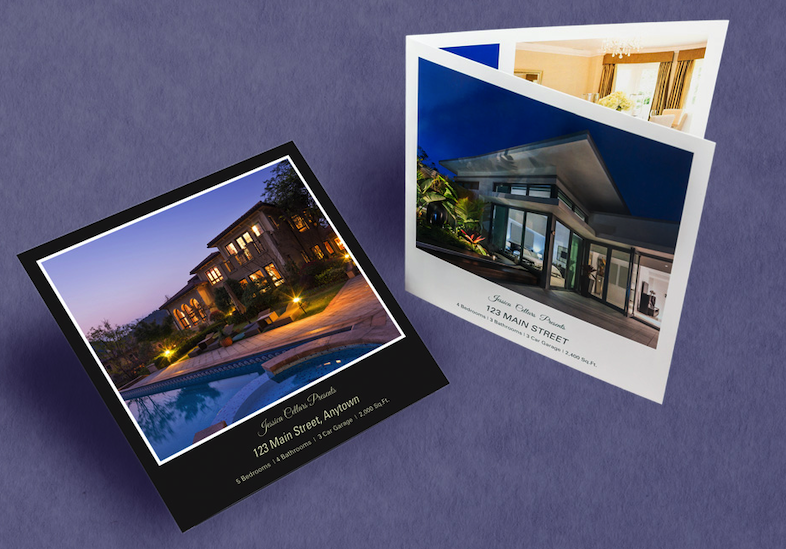 Four-sided 8x8 brochure