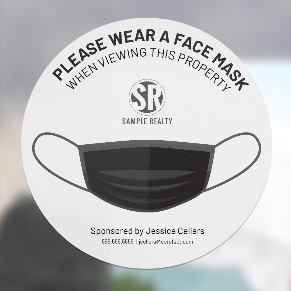 Corefact Circle Cling - Wear a Face Mask Corefact Circle Cling - Wear a Face Mask