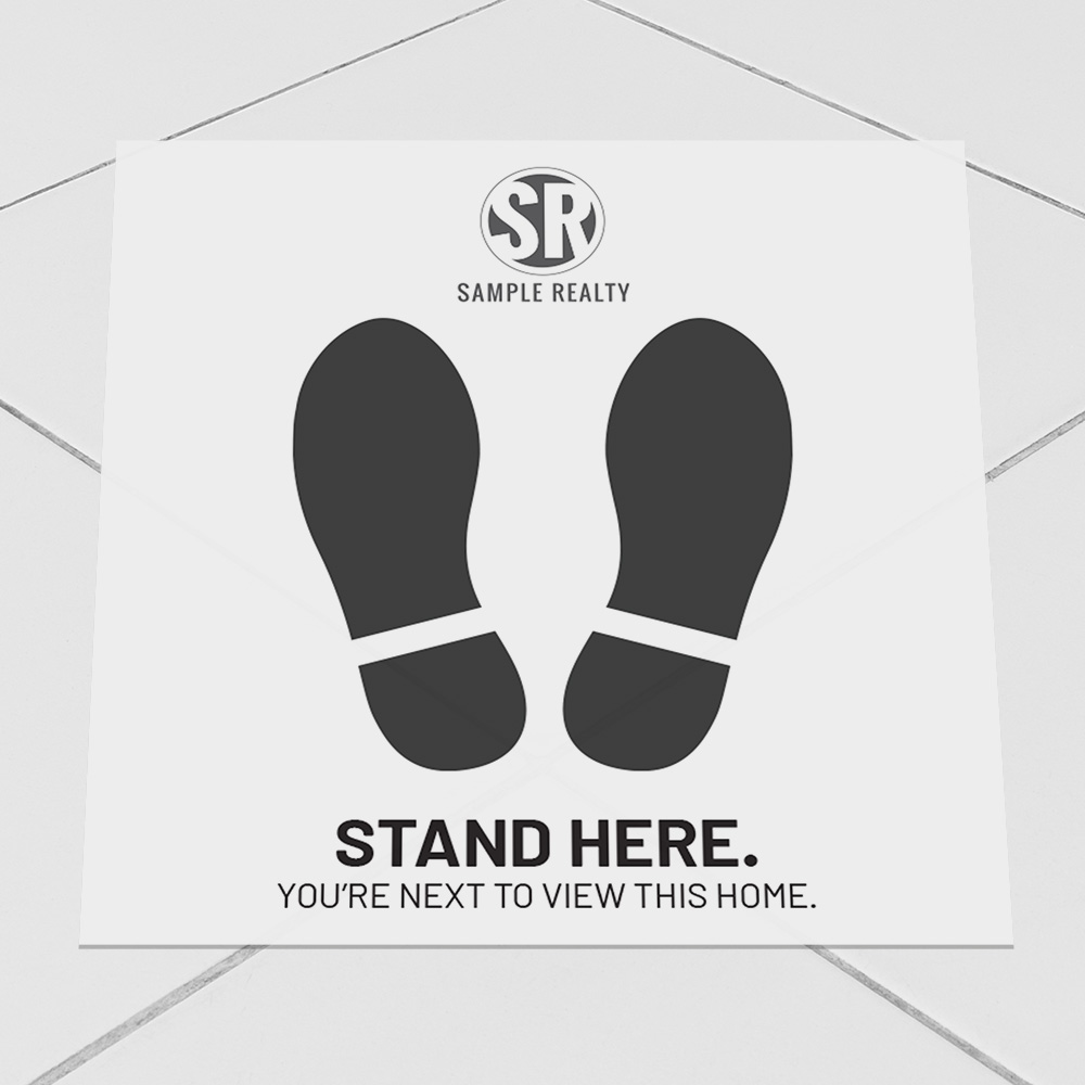 Corefact Square Decal - Stand Here Corefact Square Decal - Stand Here