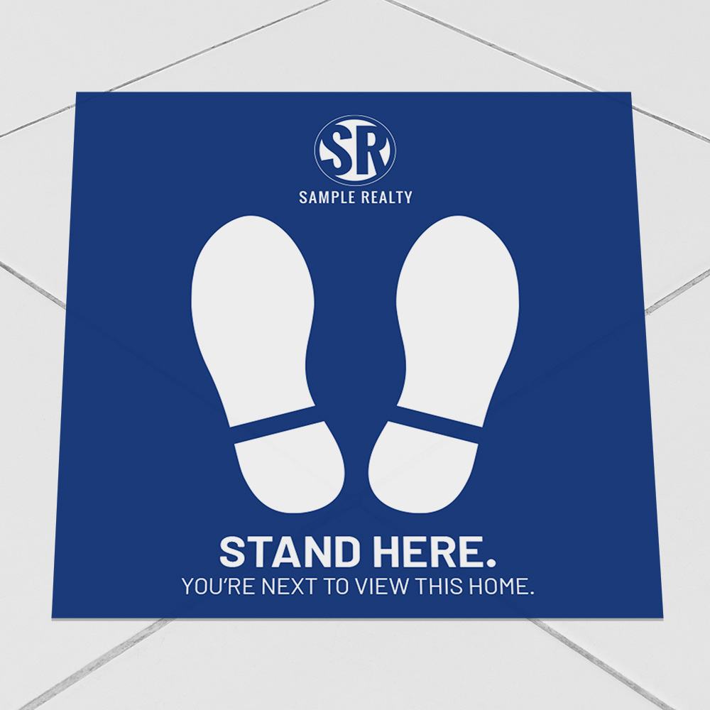 Corefact Square Decal - Stand Here - Color Corefact Square Decal - Stand Here - Color