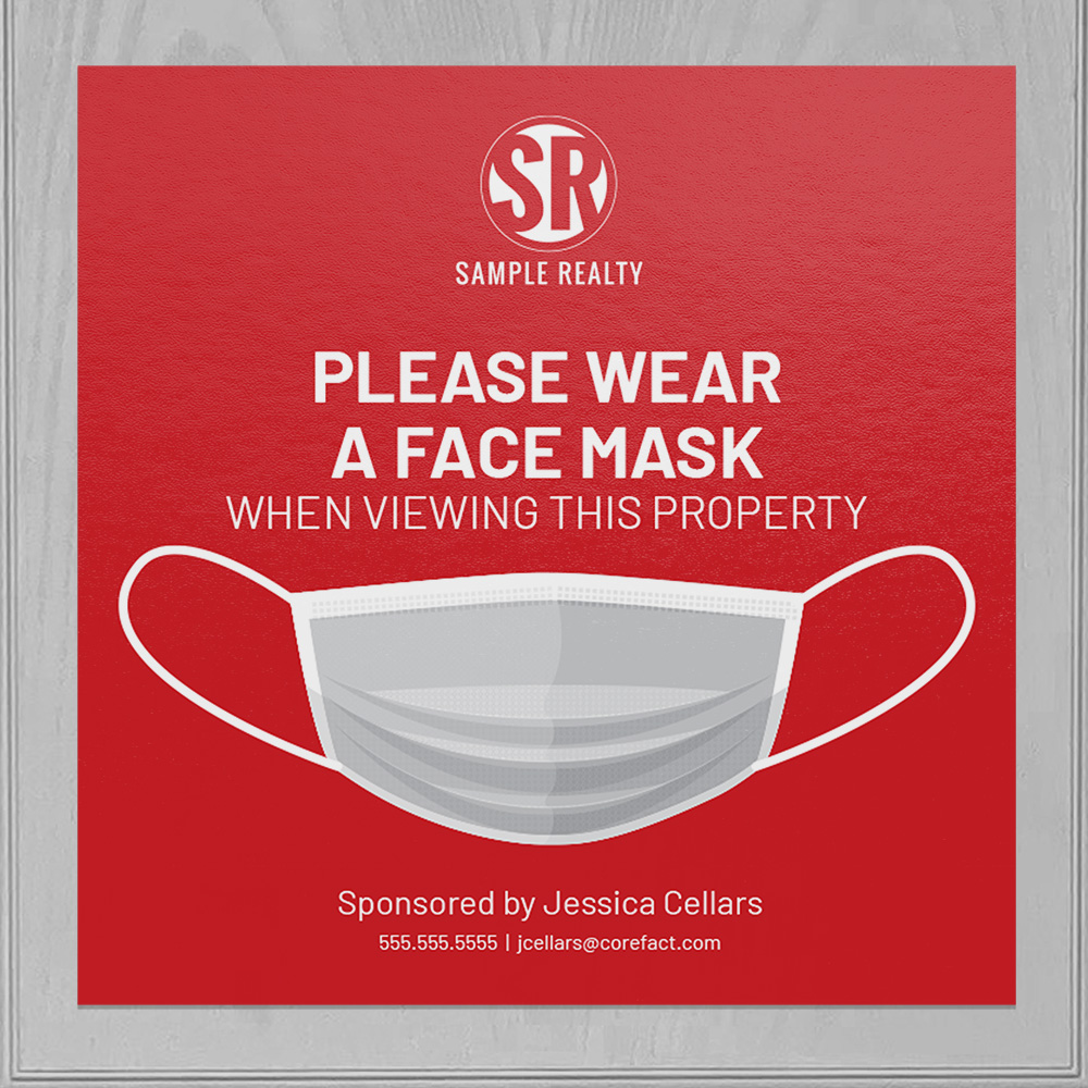 Corefact Square Cling - Wear a Face Mask - Color Corefact Square Cling - Wear a Face Mask - Color