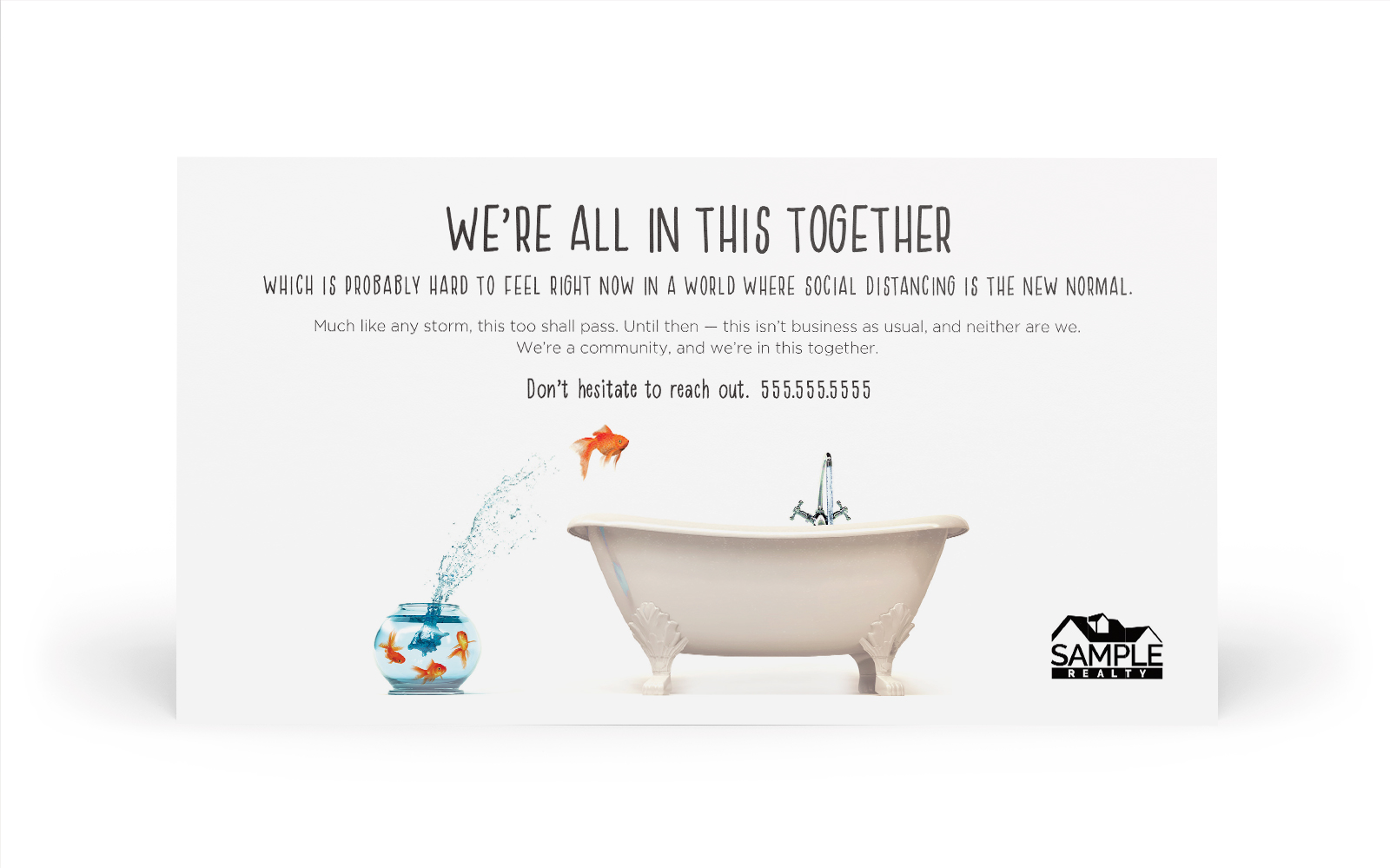 Corefact EDDM - Social Distancing Gold Fish Corefact EDDM - Social Distancing Gold Fish