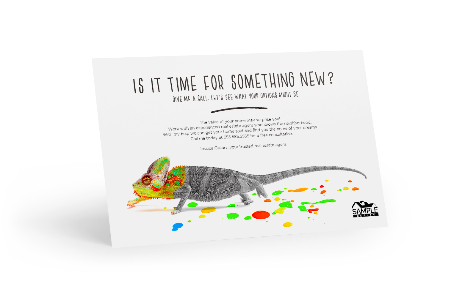 Corefact Bright Side Postcard <br> The Changing Chameleon Corefact Bright Side Postcard <br> The Changing Chameleon